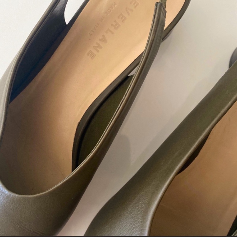 NEW Everlane Sling Heel Squared Toe - Size 10